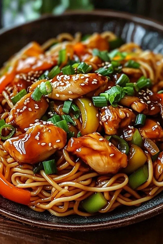 Hähnchen Teriyaki Nudeln – Schnelles Rezept für den Abend
