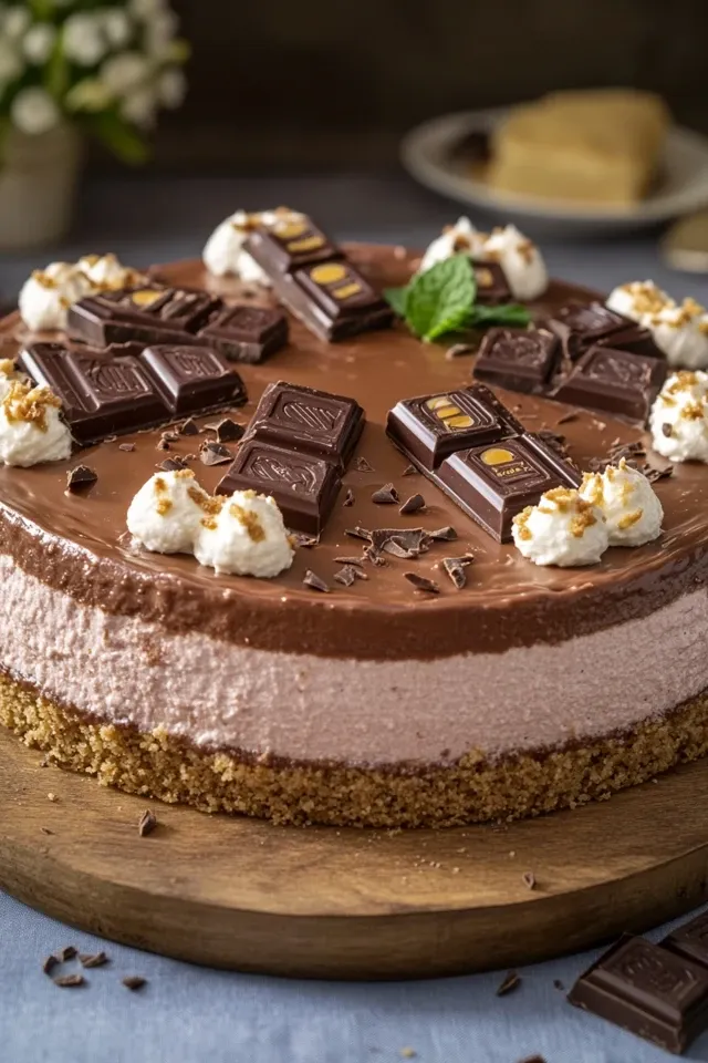 Leckere Kinderriegel-Torte ohne Backen