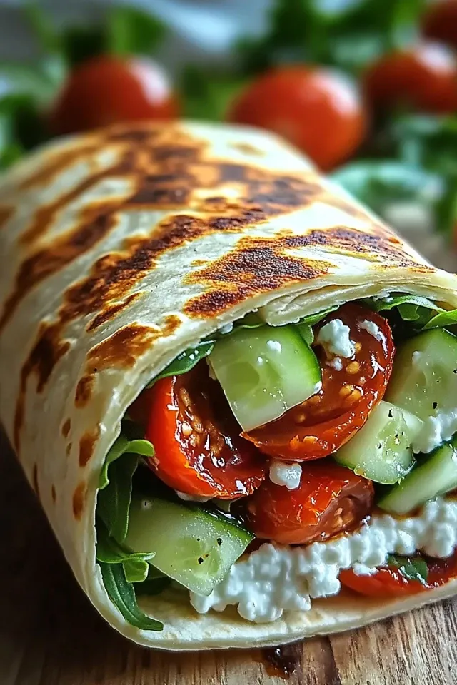 Köstliche Hüttenkäse Wraps für jeden Tag