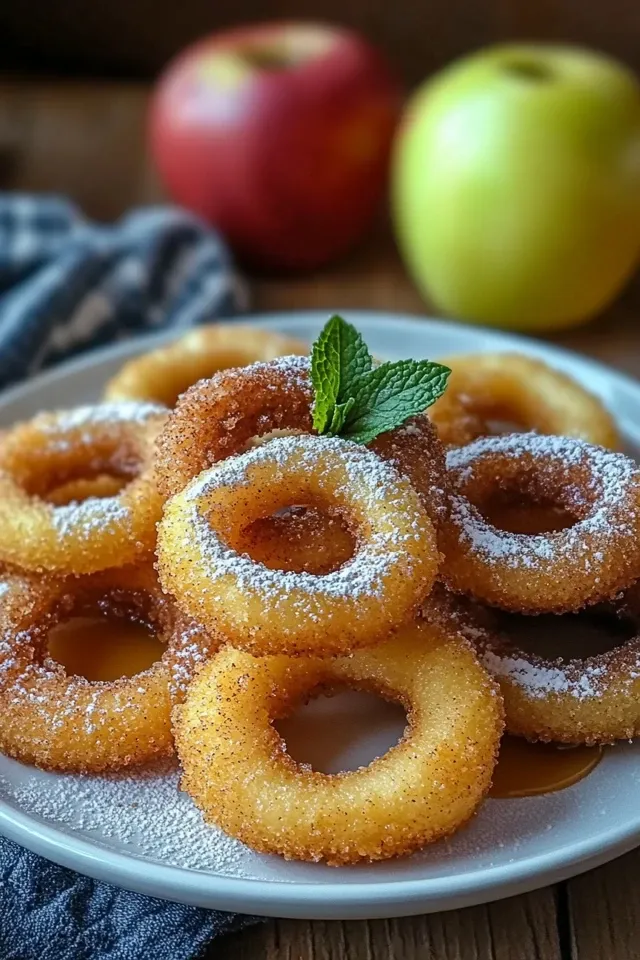 Luftfritteuse Zimt Apfelringe: Knuspriger Genuss für Alle