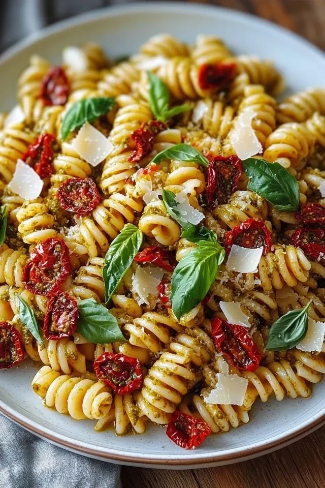 Nudelsalat mit rotem Pesto: Ein Genuss für jeden Anlass