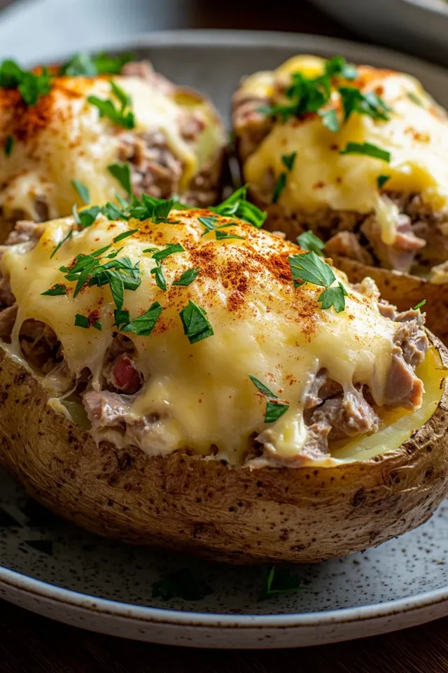 Ofenkartoffeln mit Thunfisch und Käse – Herzhaft und Sättigend