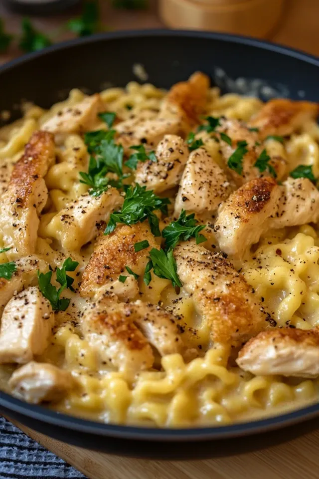 One-Pot-Spätzle mit Hähnchen – Ein einfaches Familiengericht
