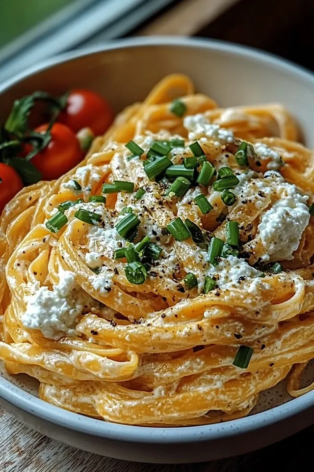 Protein Nudeln mit Hüttenkäse – gesund und lecker