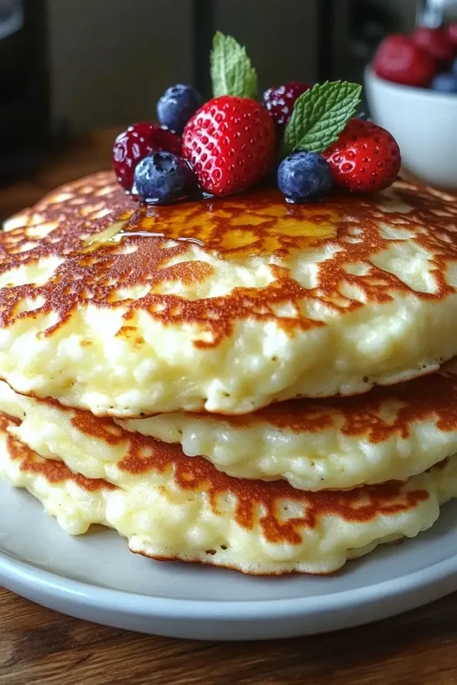 Proteinreiche Quark-Pfannkuchen – Einfaches Frühstück