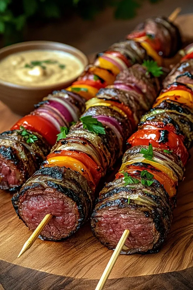 Saftige Rouladenspieße vom Grill – Zartes Fleisch für den Genuss