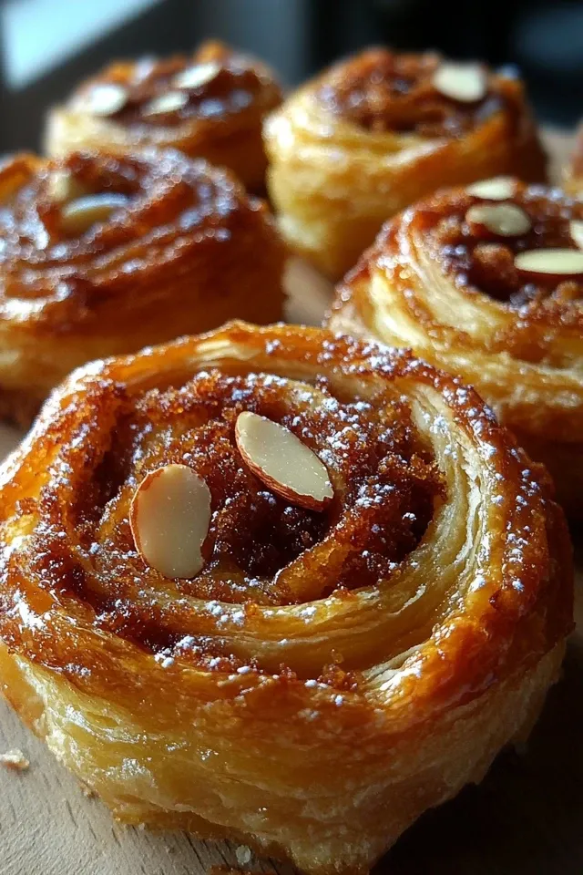 Süße Blätterteigschnecken aus der Heißluftfritteuse