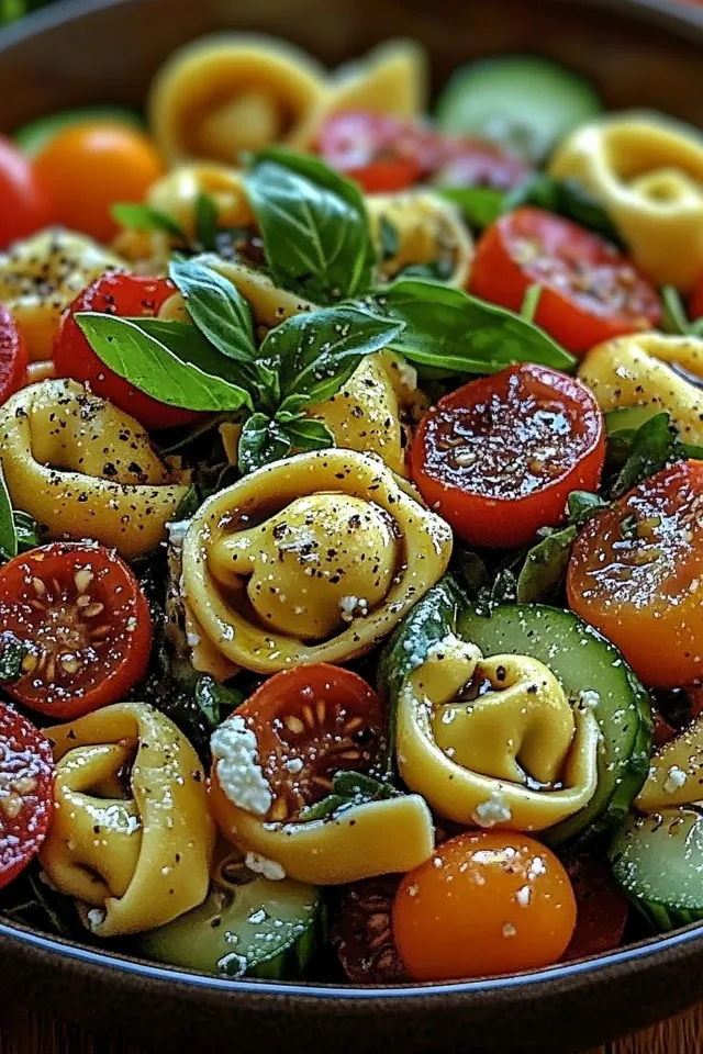Erfrischender Tortellini-Pasta-Salat für den Sommer