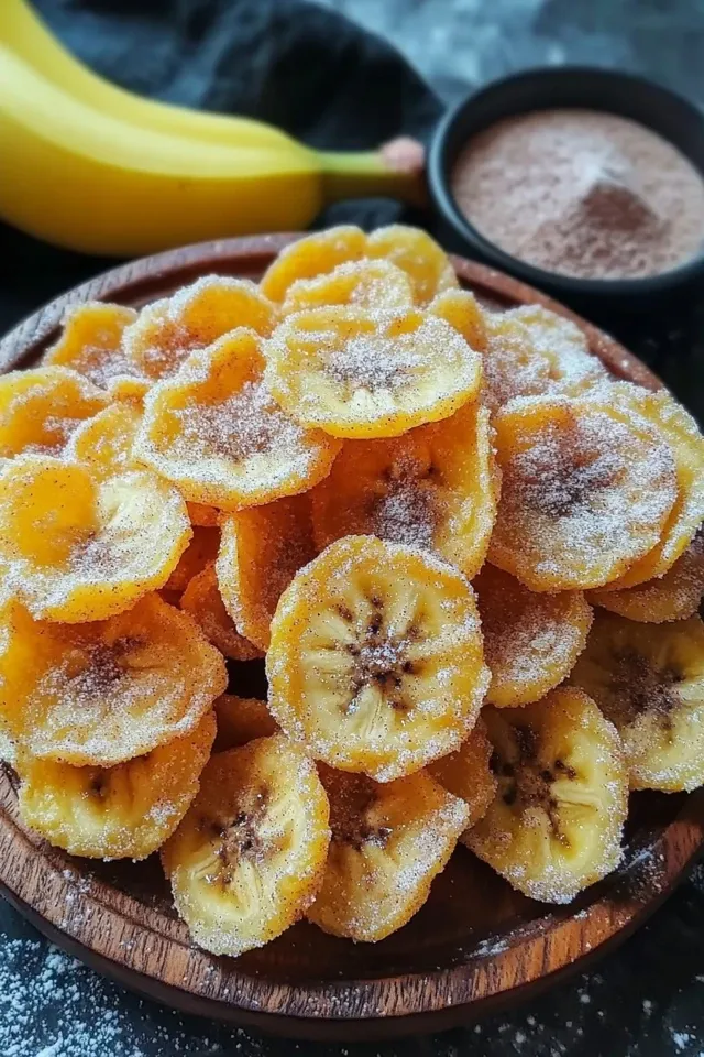 Knusprige Bananenchips aus der Heißluftfritteuse