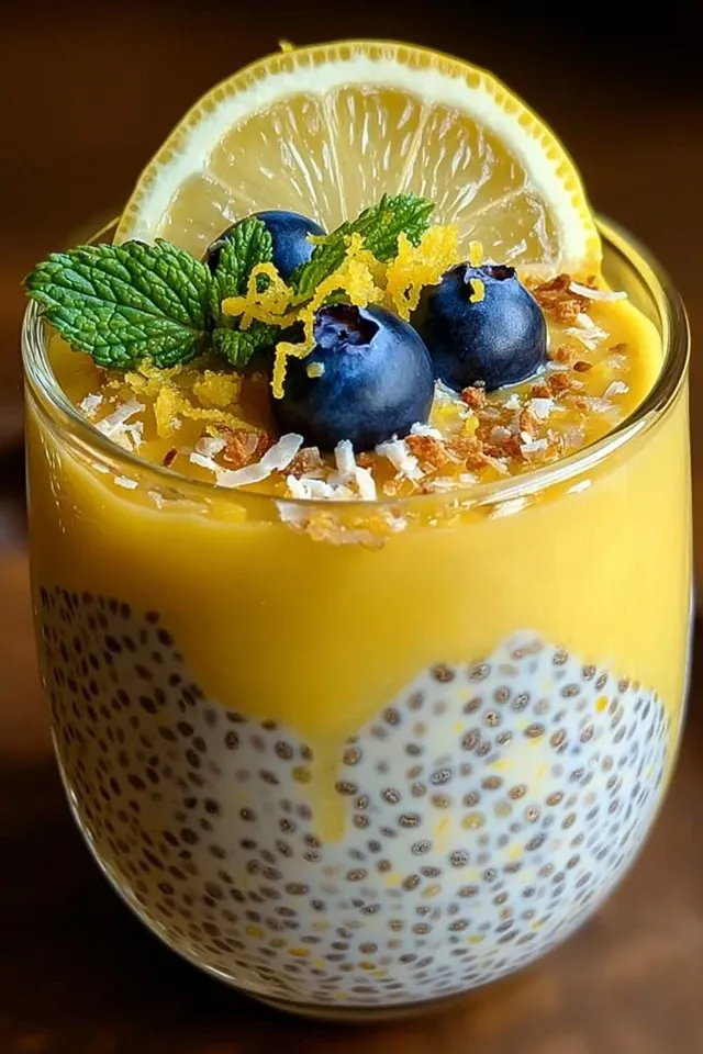 Zitronencreme Chia Pudding – Frischer Genuss für jeden Tag